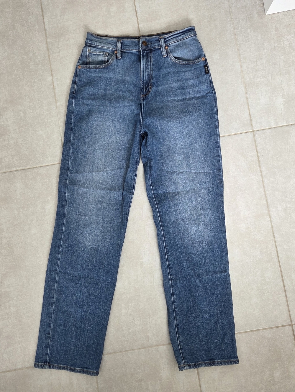 Silver Highly Desirable Straight Jeans